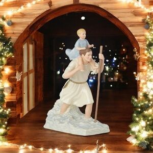 Lenox Saint Christopher, Patron Saint of Travelers figurine.